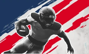 a houston texans football player catching a ball midair